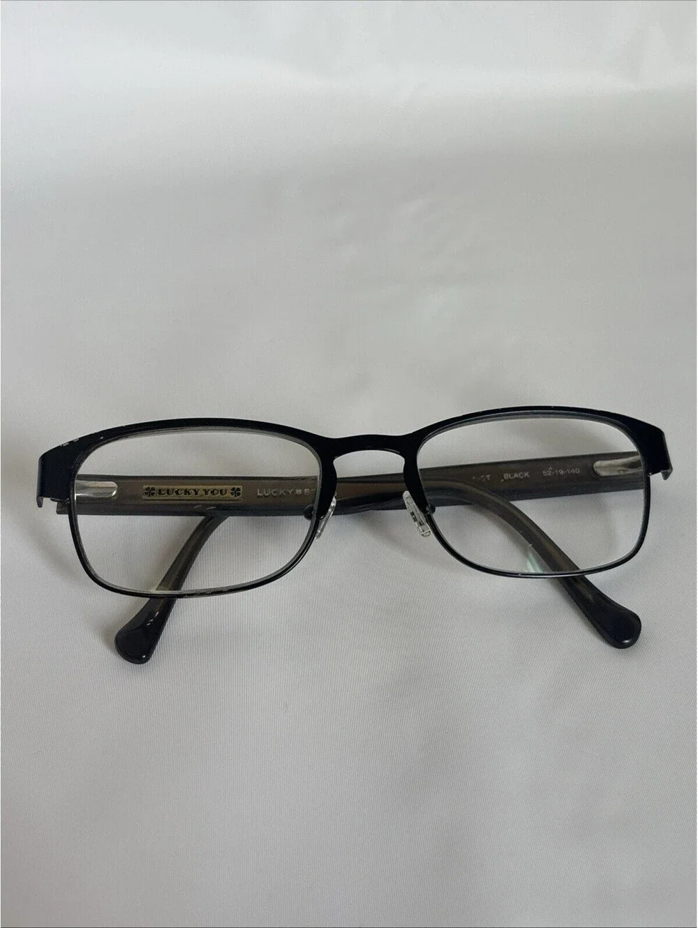 Lucky Brand Eyeglasses, Frames Only, Opportunist Black, 52-19-140, Metal